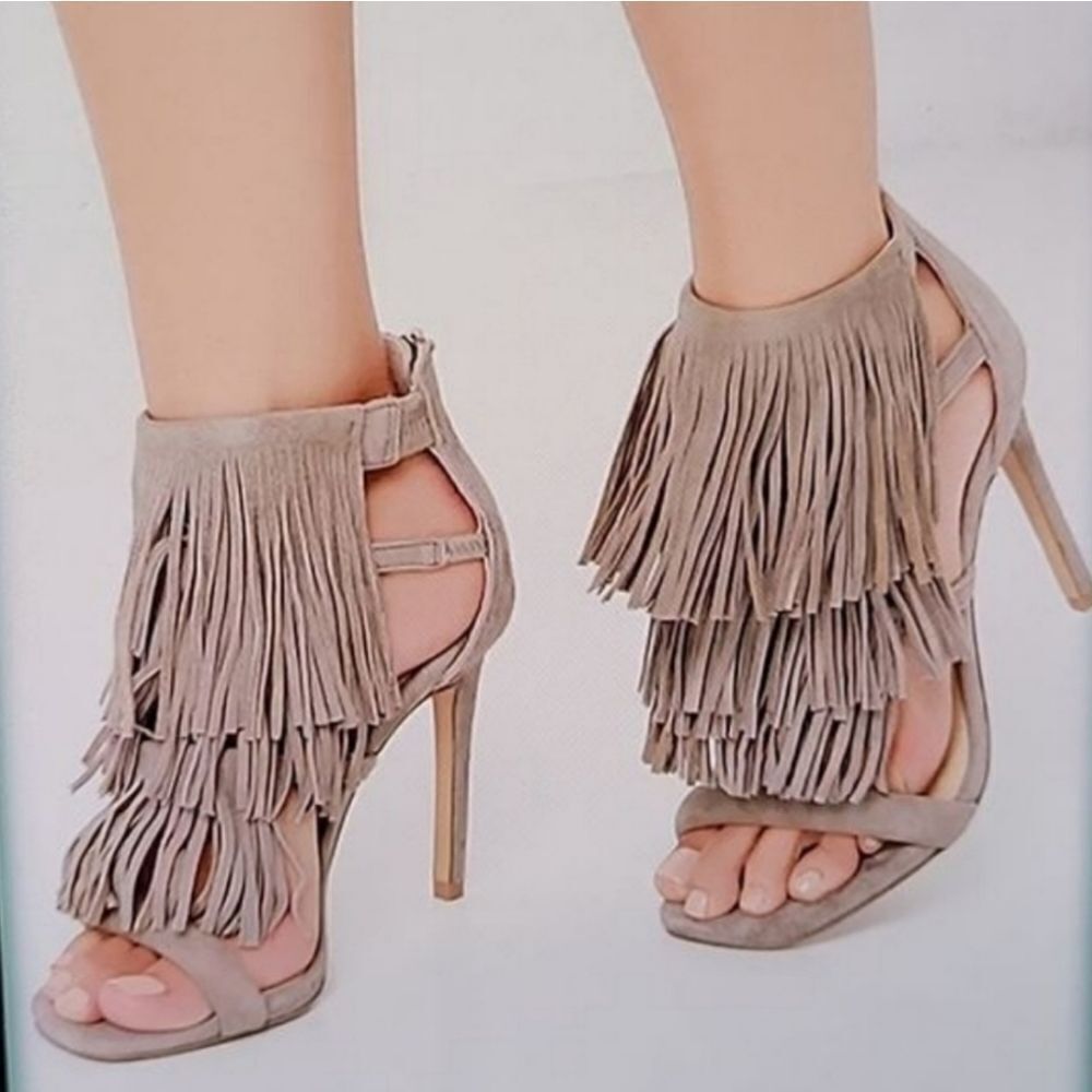 HERSTYLE WOMEN"S OPEN TOE BACK ZIPPER CLOSURE SANDAL